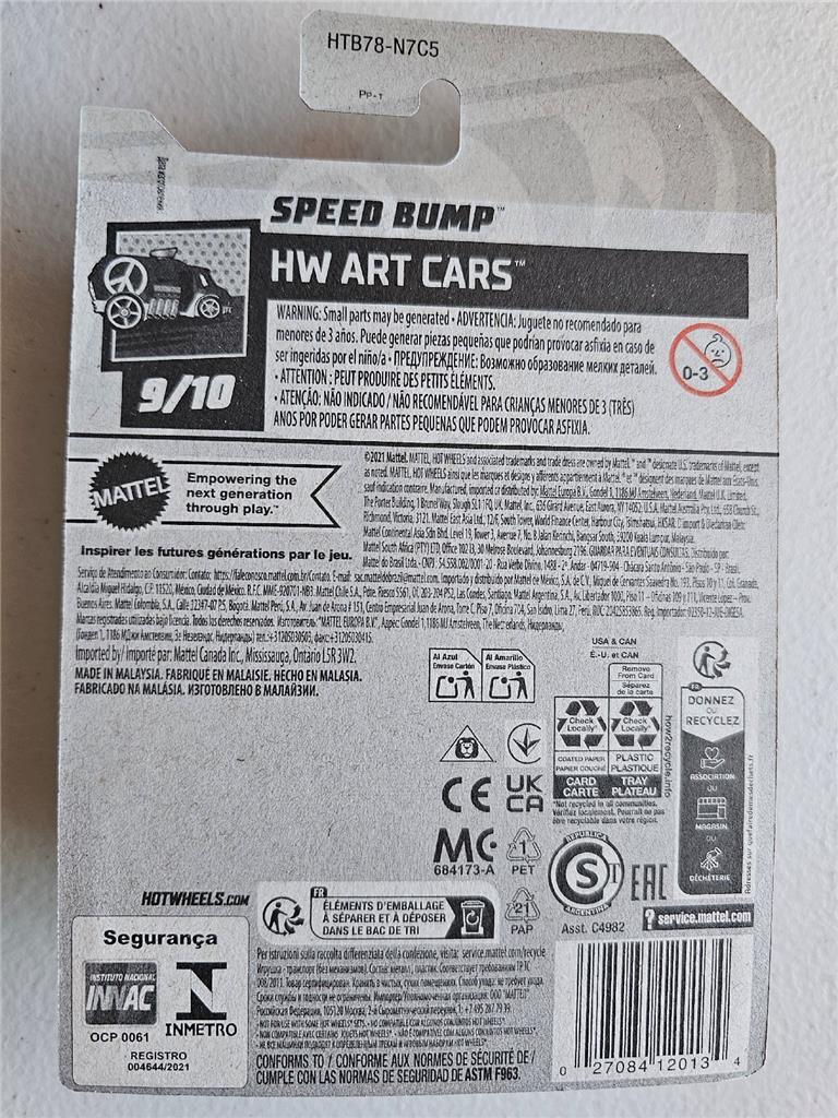 2024 Hot Wheels 163/250 HTB78 Speed Bump HW Art Cars 9/10 | eBay