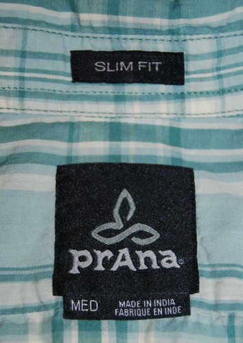 Neu mit Etikett prAna kariertes Agave türkisgrün Mikael schmale Passform LS Button-Down-Hemd für Herren M L - Bild 11 von 12