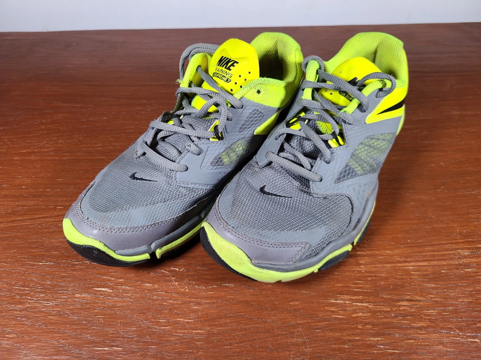 Baskets homme Nike Flex Supreme Training gris vert 653620 004 taille 6,5