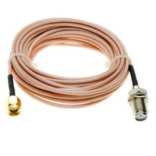 F Female Bulkhead to SMA MALE Plug Connector Coax Pigtail Lot RF RG316 cable