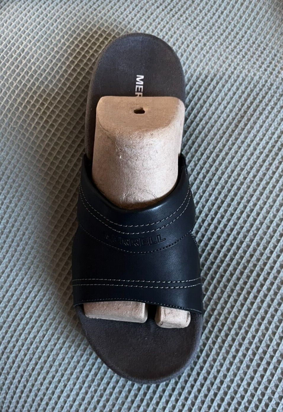 Amputee Uomo Solo Piede Destro Merrell Nero Sportivo Slide on Sandalo 9 Prezzo di listino £79 99