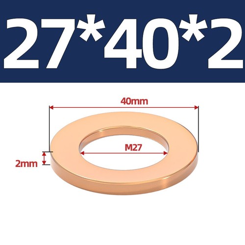 Metric Copper Sealing Washers Flat Gasket Rings Form A DIN 7603 A - M3 - M60 - Picture 123 of 135