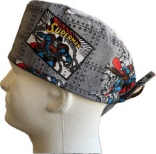 DC Comics Superman Steel Scrub Hat Chemo Cap