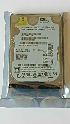 120GB SATA Western Digital Scorpio WD1200BEVS-22UST0 5400RPM 2.5'' Festplatte Neu