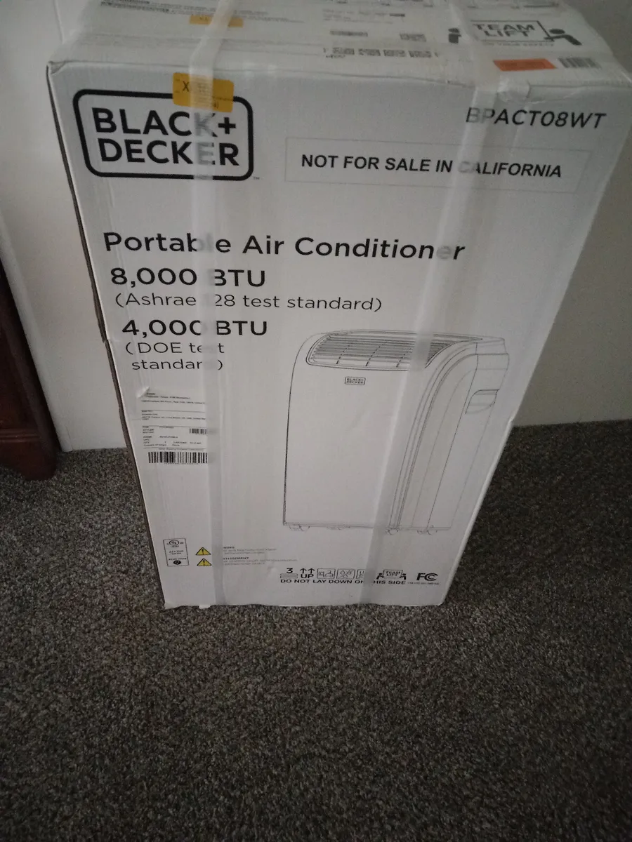 BLACK+DECKER BPACT08WT 8,000 BTU Portable Air Conditioner BRAND NEW IN THE  BOX