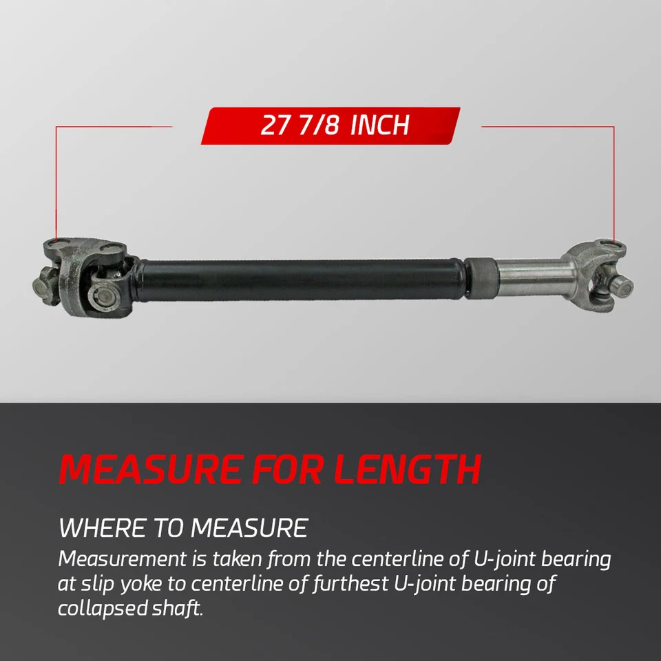 Eje de transmisión delantero 27 7/8" para Dodge Ramcharger Plymouth Trailduster 1974-1975 Foto 2 de 4