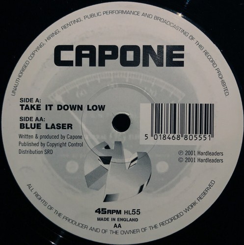 Capone - Take It Down Low / Blue Laser - Used Vinyl Record 12 - N6999z