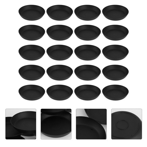 20 Pcs Plastic Plants Pots Tray Small Plant Saucer Flower Pot Trays