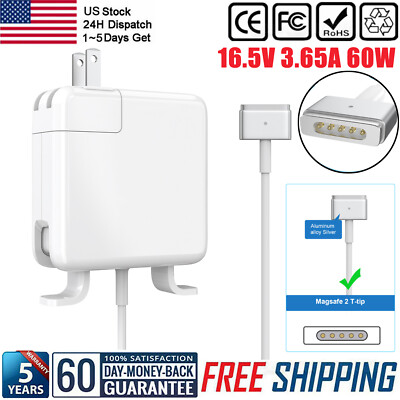 60W AC Adapter Charger for Apple MacBook Pro 13'' Retina A1435 A1436 A1502 2015