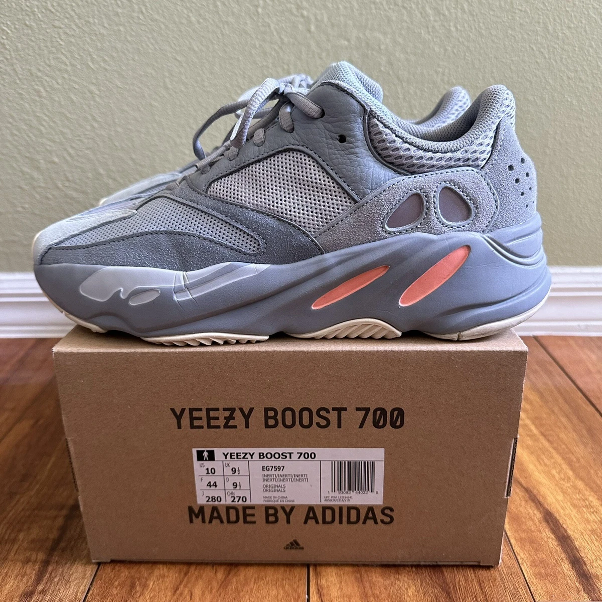 Adidas Yeezy Boost 700 V2 Inertia EG7597 Men’s Size 10