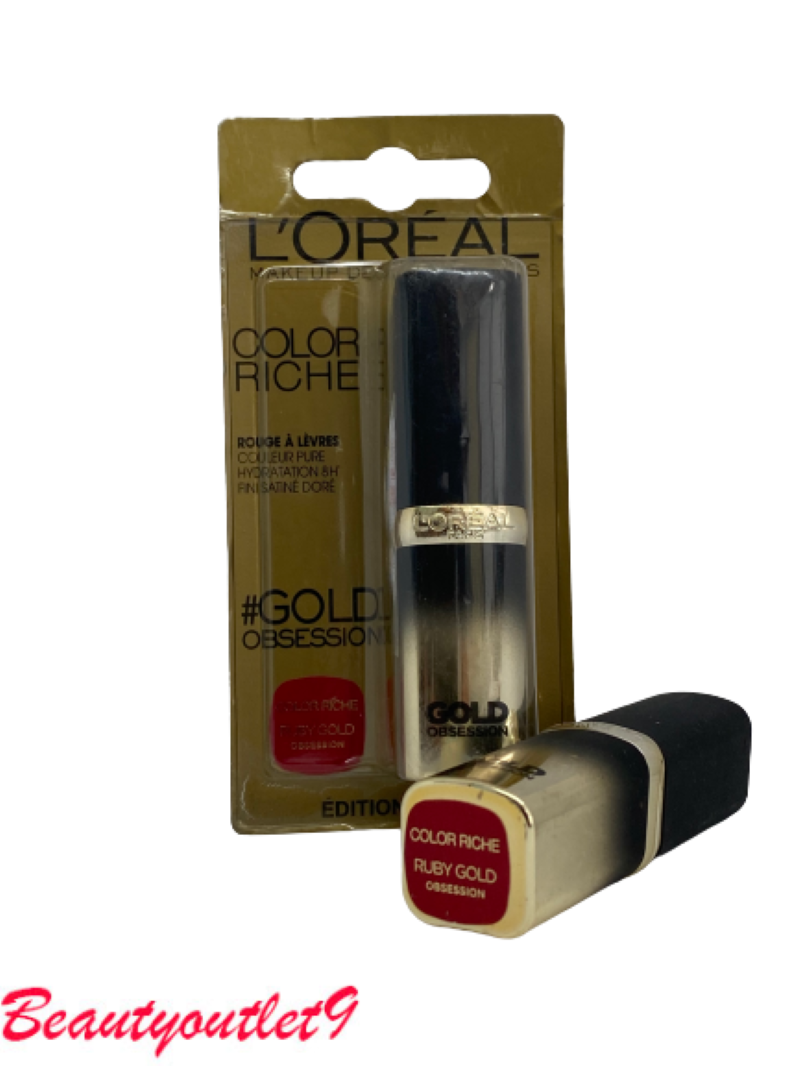 L'Oreal Color Riche Gold Obsession Lipstick  Ruby Gold