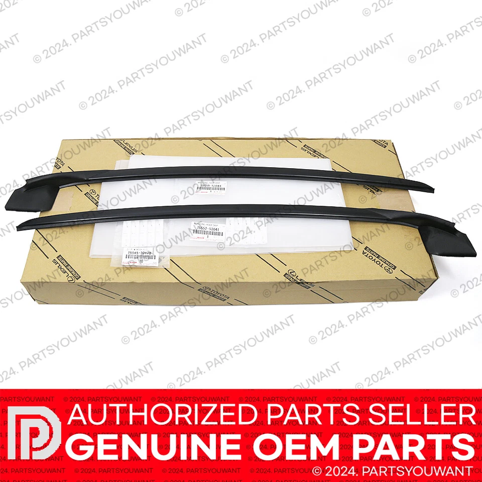 GENUINE Lexus IS250 IS300 IS350 Front Windshield Moulding + Clips Left Right SET - Imagem 3 de 4