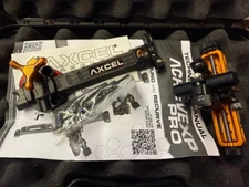 Axcel Achieve XP PRO Compound 6" Diamond Weave Carbon Bar TARGET BOW RH ORANGE