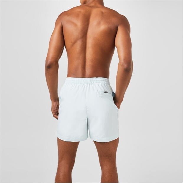 🌟 Calvin Klein Swimwear Tape Swim Shorts Logo Ice Blue Men’s S New Tags RRP£60 image 4