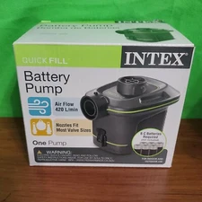INTEX Quick-Fill Battery Operated Air Pump Portable - inflates and deflates