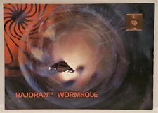 SKYBOX 30 YEARS OF STAR TREK PHASE 3 TRADING CARD NUMBER 255 BAJORAN WORMHOLE NM