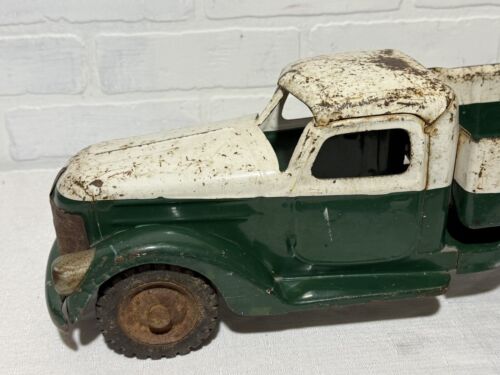 Vintage Buddy L Towing Service Pressed Steel All Original 23” L - Picture 15 of 24