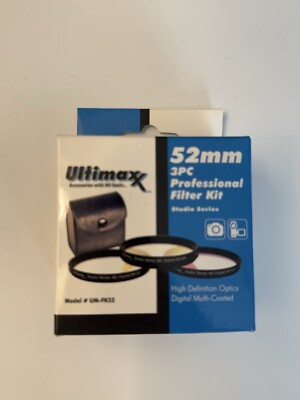 Ultimaxx Prof 3 Piece Camera Video Lens Filter Kit 40.5mm #UM-FK405 New Open Box