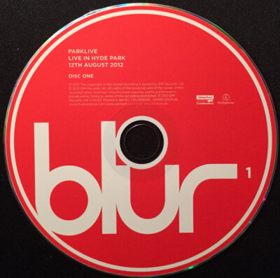 Blur Parklive 2xCD, Album 2012 Britpop, Indie Rock, Alternative