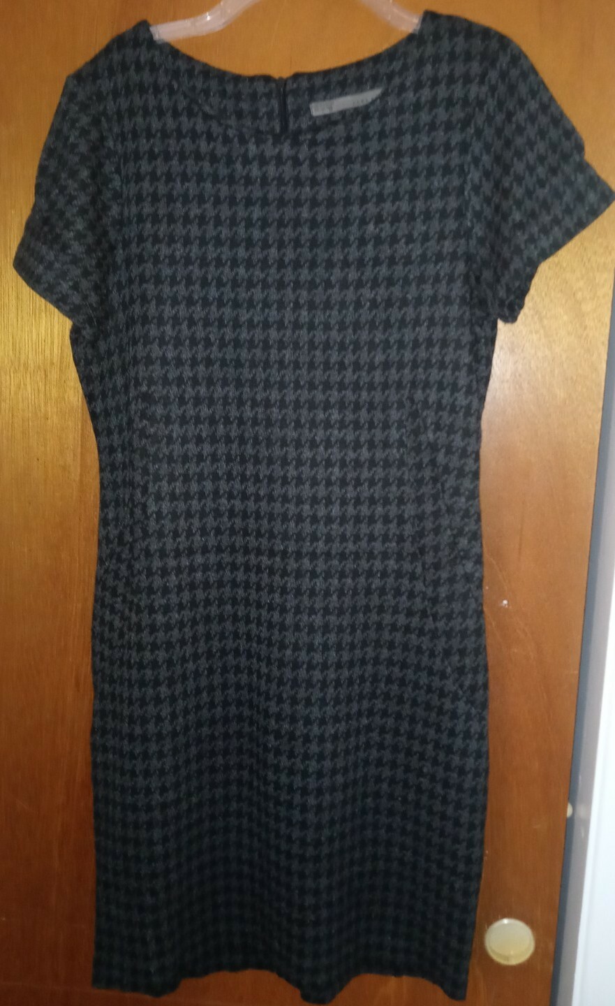 ZARA BASIC Women's Houndstooth Pattern Gray/Black… - image 2