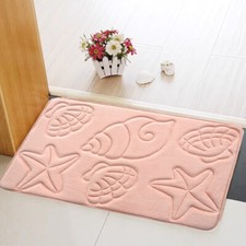 Badematte Mit Seestern-Muschelmuster Sehr Saugf?hig Weiche Rutschfeste  ▽