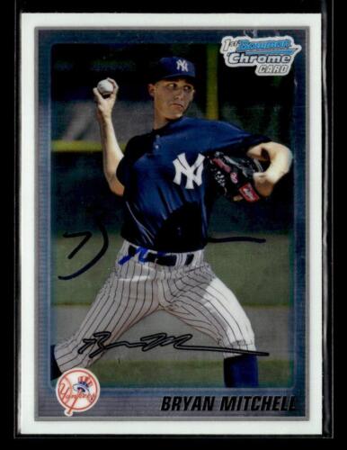 Bryan Mitchell signed auto 2010 Bowman Chrome #BCP118 card