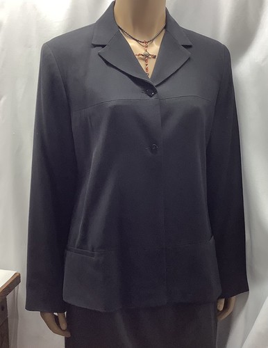 D Terrell Ltd Black Blazer Jacket Womens Size 8 220208FSB/SB1