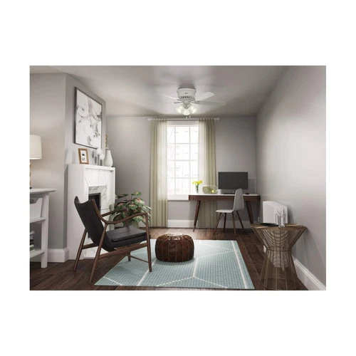 Hunter Fan Company Indoor 53326 52" Builder Low Profile Ceiling Fan with Ligh... - Picture 4 of 9