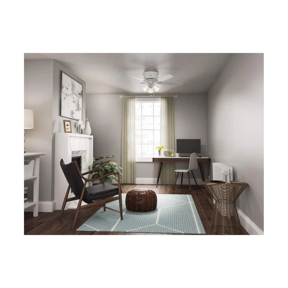 Hunter Fan Company Indoor 53326 52" Builder Low Profile Ceiling Fan with Ligh... - Image 4 of 4