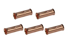 1/0 AWG TEMCo Butt Splice Connector Bare Copper Uninsulated Gauge. 5 Pack