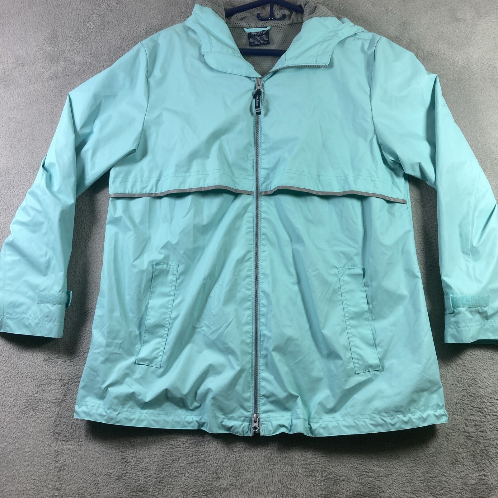 Charles River Apparel Rain Jacket Adult XL Full Zip Hooded P