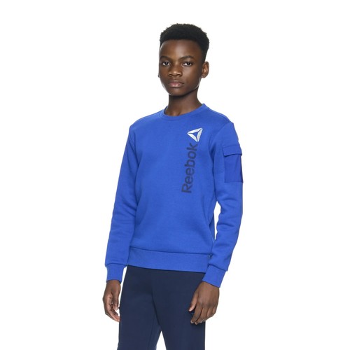 Reebok Boy's Athletic Fleece Crewneck Sweatshirt - 第 2/15 張圖片