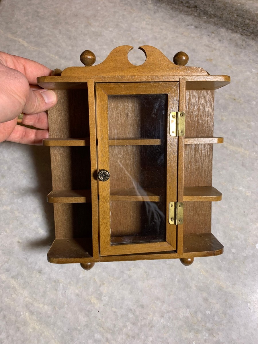 ヴィンテージ glass shelf Antique Vintge Wood Wooden Japan Japanese Knick Knack Shelf