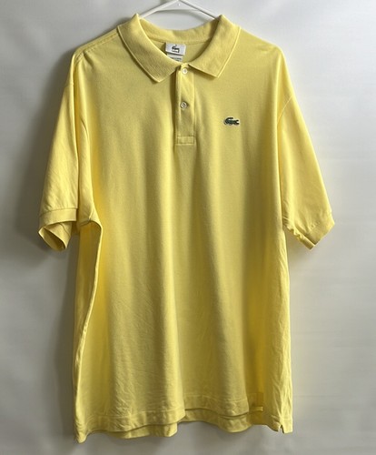 lacoste yellow polo shirt for men 