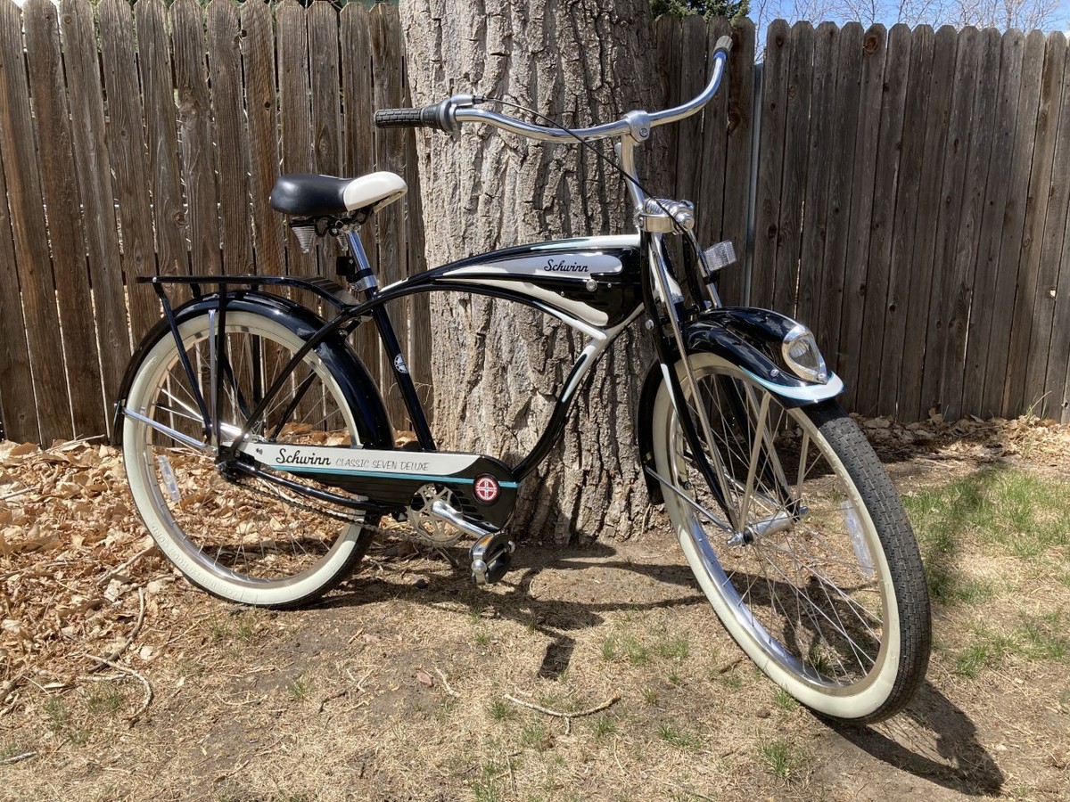 自転車本体 T-2 SCHWINN CLASSIC DELUXE 7 RETRO SCHWINN CRUISER DELUXE 7 BICYCLE | eBay