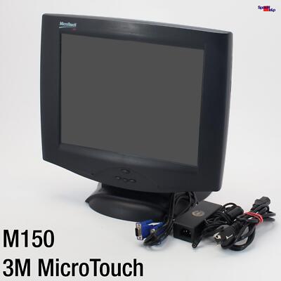 POS 38.1CM  15'' 3M MICROTOUCH M150 11-81372-129 TOUCHSCREEN DISPLAY MONITOR TOP