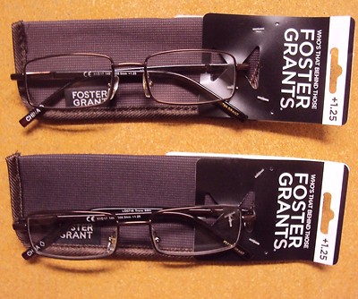 Menge 2 Foster Grant Damen CM Trace '' Feder Scharnier Lesebrille Lesegerät W/