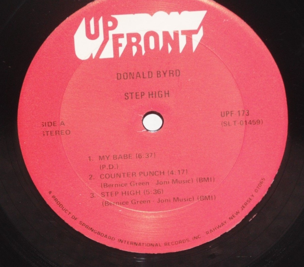 DONALD BYRD Step High LP VG+ Up Front Vinyl Wynton Kelly