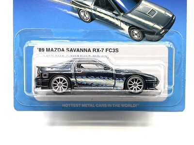 Hot Wheels Ultra Hots '89 Mazda Savanna RX-7 (black) CUSTOM WHEEL SWAP by AEB