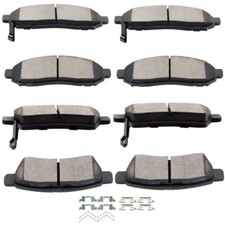 Ceramic Brake Pad Front Rear Set fit for 2005-2018 for Nissan Frontier