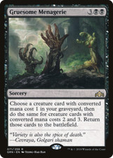 GRUESOME MENAGERIE x4 ~mtg NM/M Guilds of Ravnica 4 Rare