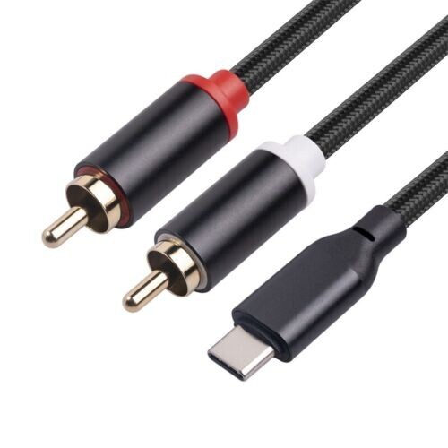 Usb C Iphone To Rca Jack Meter USB Type-C RCA Audio Cable