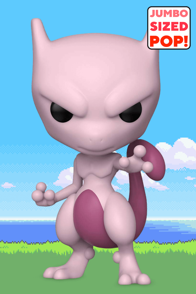 Funko Pop Jumbo Mewtwo 25cm #583 – Pokémon, Vinyle, Neuf Sous Boîte