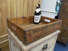 Alte Frachtkiste ,Holzkiste, Vintage Bierkiste,Weichholz Tablett,Industrial