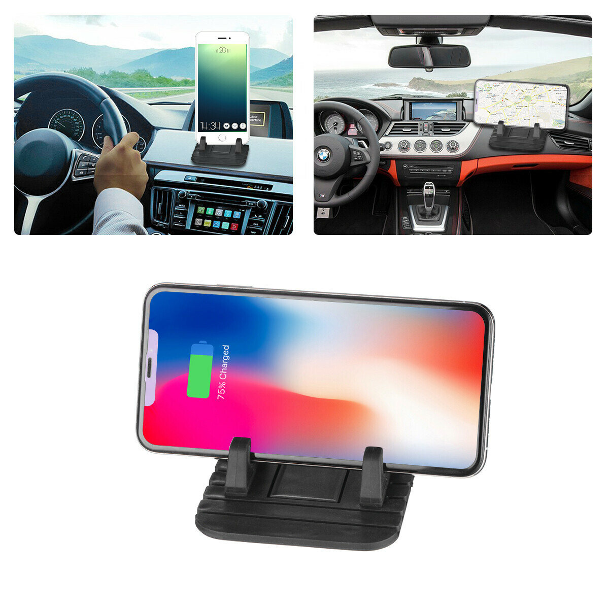 Universal Silicone AntiSlip Car Phone Mount