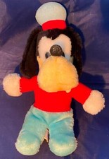 Walt Disney Productions Goofy Stuffed Plush Animal Toy 11" Vintage Made in Korea
