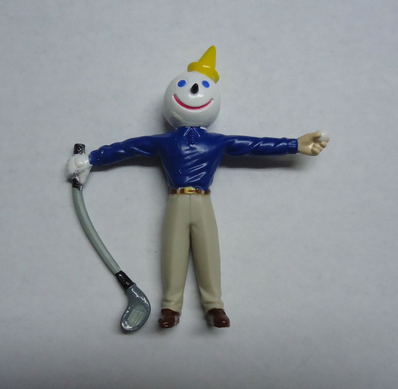 Jack in the Box Restaurant Jack playing Golf figure