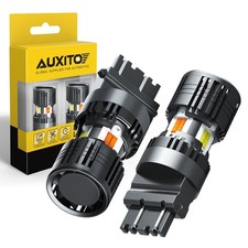 2x 3157 Switchback Led Turn Signal Lights No Hyper Flash White Amber Dual Color