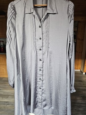 Damen Kleid Silber TUNIKA
