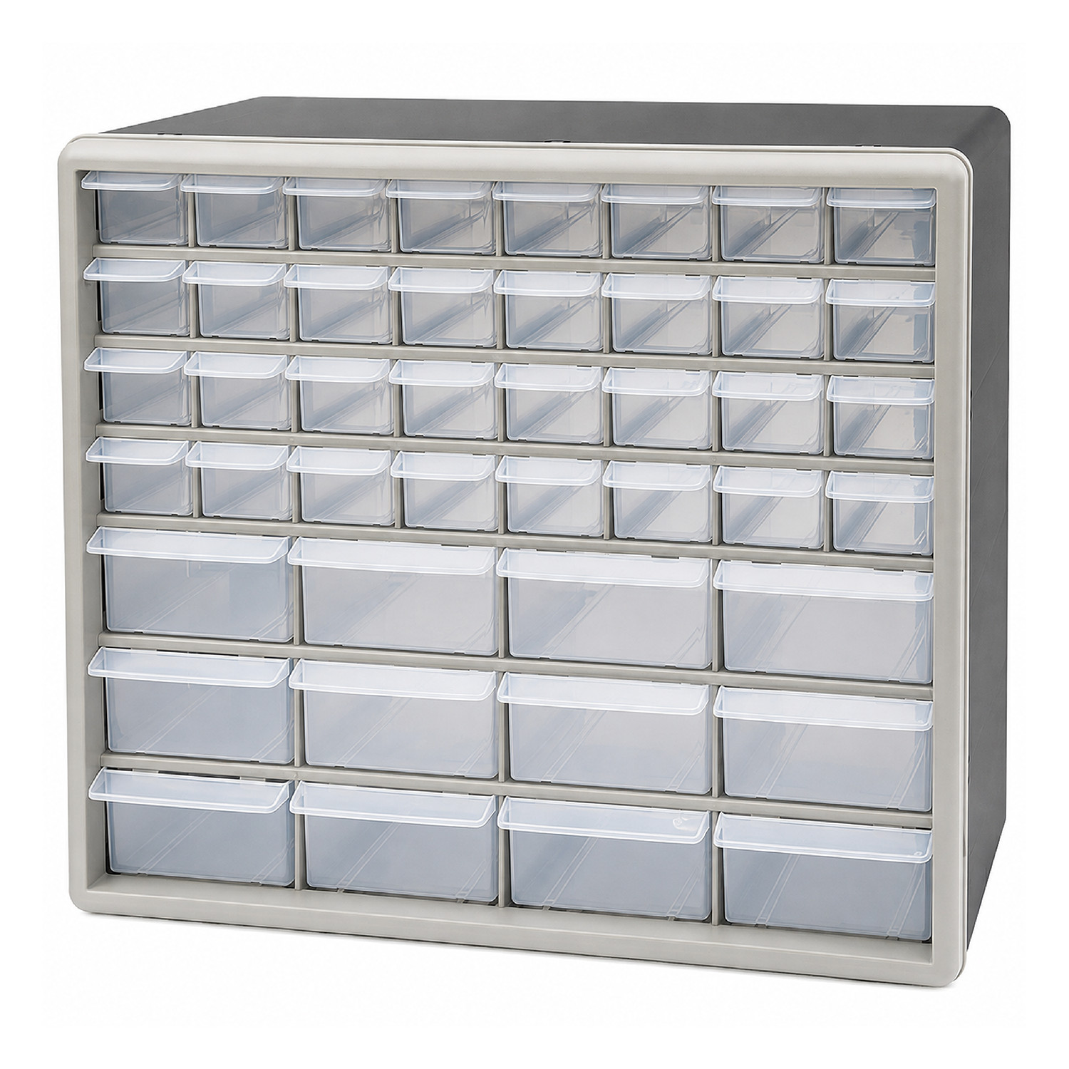 KCT 44 MULTI DRAWER PLASTIC STORAGE ORGANISER DRAWERS CABINET UNIT GARAGE WALL